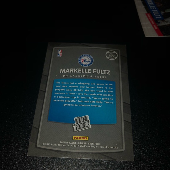 3 Markelle Fultz Rated Rookie Cards - Picture 5 of 7